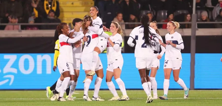 UEFA Women’s Champions League 2024: First Leg Day 2.
Eva Gaetino from Paris scored her first professional goal.